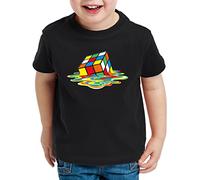 style3 Sheldon Cubo Mágico Camiseta para Niños T-Shirt, Talla: