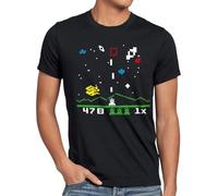 style3 Sheldon Invaders Camiseta para Hombre T-Shirt, Talla:M;Color:Nero