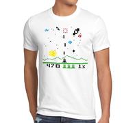 style3 Sheldon Invaders Camiseta para Hombre T-Shirt, Talla:S;Color:Blanco
