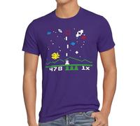 style3 Sheldon Invaders Camiseta para Hombre T-Shirt, Talla:XL;Color:Morado