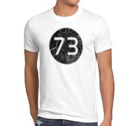 style3 Sheldon Número 73 Camiseta para Hombre T-Shirt, Talla:, Color:Blanco