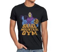 style3 Snake Mountain Gym Camiseta para Hombre T-Shirt Master Universe skeleto, Talla:, Color:Negro