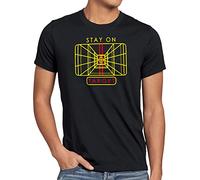 style3 Stay on Target Camiseta para Hombre T-Shirt Xwing Estrella de la Muerte Descenso, Talla: