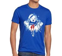 style3 Stay Puft Hombre de Malvavisco Camiseta para Hombre T-Shirt Cazafantasmas azucarillo, Talla:, Color:Azul