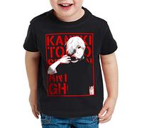 style3 Tokyo Fate Camiseta para Niños T-Shirt Ghoul Kaneki Anime Manga, Talla: