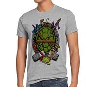 style3 Tortuga Ninja Camiseta para Hombre T-Shirt Mutantes Comic tortuninjas, Talla:, Color:Gris Brezo