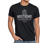 style3 USCSS Nostromo 180286 Camiseta para Hombre T-Shirt xenomorfo Alien, Talla:, Color:Negro