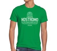 style3 USCSS Nostromo 180286 Camiseta para Hombre T-Shirt xenomorfo Alien, Talla:M, Color:Verde