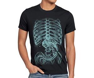 style3 Xenomorfo Alien Camiseta para Hombre T-Shirt Ripley Cine alienígena, Talla: