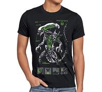 style3 Xenomorfo Camiseta para Hombre T-Shirt Ripley Alien alienígena, Talla:, Color:Negro