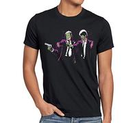 style3 Zombie Fiction Camiseta para Hombre T-Shirt Pulp Tarantino Quentin Dead Walking, Talla: