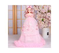 (StyleB) Muñeca Barbie Deluxe Set de regalo 50cm TPR Gasa Muñeca de boda Princesa Niñas para juguete