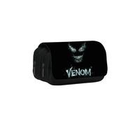 (StyleB)Organizador de lápices dobles capas temático Venom con compartimentos múltiples