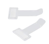 Stylebest 10 Soportes para Pases de Estacionamiento con Clip Transparente para Tarjetas, Soporte para Billetes Fácil de Usar para Parabrisas de Coche, Plástico Resistente, Diseño que Ahorra Espacio