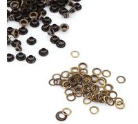 Stylebest 100 Ojales de Metal, Ojales de Latón Duraderos para Manualidades, Bolsos de Cuero, Zapatos, 4 Mm, 5 Mm, 6 (Chm)