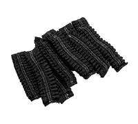 Stylebest 100 Piezas Fundas de Almohadillas Desechables para Auriculares, Estirables, Protectores de Almohadillas Higiénicas para Bibliotecas y Centros de Llamadas, Tela No Tejida, 11 Cm/4,3 (Negra)