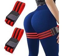 StyleBest 2 unids Bandas de oclusión Bandas de restricción de Flujo de Sangre Flexible para Brazos y piernas Obtener músculos magros, glúteos BFR Restricción de Flujo sanguíneo Banda elásti