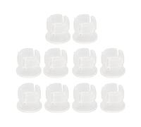 Stylebest 200 Clips de Plástico Compactos con Soporte LED de 5 Mm para Fácil Montaje en Iluminación Interior y Exterior (Blanca)