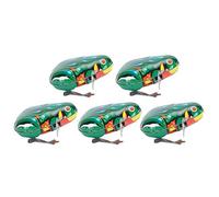 Stylebest 5 Piezas de Juguete para Mascotas con Ranas Mecánicas para Gatos y Perros, Material de Lámina de Hierro Duradero Fácil de Usar (Rana semiautomática de Mecanismo de relojería)
