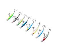 Stylebest 8 Señuelos de Pesca Minnow de 5 Cm/3 G, Cebo Duro Eficaz para Ríos y Lagos, Anzuelos de Acero Inoxidable, Material Plástico Duradero