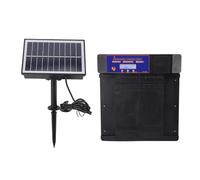 Stylebest Abridor de Puerta de Gallinero de Doble Puerta con Temporizador y Energía Solar Adecuado para Aves de Corral Incluye Pantalla LED y Manual de Usuario (Negra)