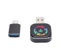 Stylebest Adaptador Cableado a Inalámbrico para y Auto Convertidor 2 en 1 para iOS y Negro