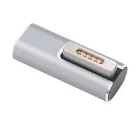 Stylebest Adaptador Tipo C a Magnético, Carga Rápida, Punta T de Succión Magnética para Ordenador Portátil OS X, Adaptador de Corriente PD de Aleación de Aluminio 5A (USB C a magnético)