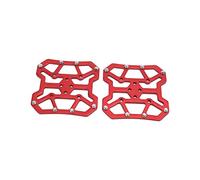 Stylebest Adaptadores de Plataforma de Pedal Automático para Bicicleta, Aleación de Aluminio Autoblocante Ligera para Sistemas y KEO, Paquete de 2 (Rojo)