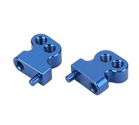 Stylebest Amortiguador Delantero de Aleación de Aluminio Ajustable, Montaje de Choque para RC 1/10 CC01, Piezas Duraderas, 2 uds., Negro y (#2)
