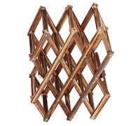 Stylebest Armario para Vinos Plegable para Almacenamiento Elegante, Estante para Vinos de Gran Capacidad para el Hogar, Bares y Restaurantes, Diseño de Madera, 10 Botellas
