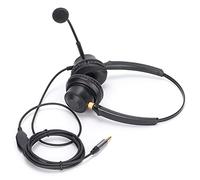 Stylebest Auriculares Binaurales, Ligeros y Cómodos, para Centros de Llamadas y Oficinas, Micrófono Giratorio de 330°, Diseño Ajustable