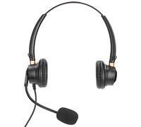 Stylebest Auriculares Binaurales Micrófono con Cancelación de Ruido Carcasa de Aluminio Centros de Llamadas Reuniones de Negocios Giratorio de 330° 1 Unidad
