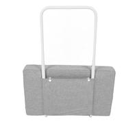 Stylebest Barandilla de Cabecera de bebé Universal Ajustable con Diseño Anti Caída, Acolchado de de Cama Suave para Cunas, de Seguridad Niños (Gris)