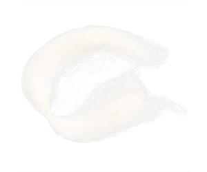 Stylebest Barba Facial Falsa Reutilizable de 8g, Bigote de Barba Falso Realista para Maquillaje de Película, Cabello Artificial, 1 Pieza (Blanca)