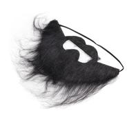 Stylebest Barbas Postizas para Cosplay de Halloween, Elegante Barba y Bigote Falsos Negros, Perfectos para Fiestas de Navidad, Diseño de Franela Versátil, Talla única