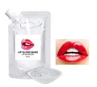 Stylebest Base de Brillo de Labios DIY de 50 Ml, Crema en Gel de Brillo de Labios Hidratante para Labios Suaves y Regordetes, con Ingredientes Nutricionales, para Uso Profesional y (Colores surtidos)
