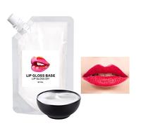 Stylebest Base de Brillo de Labios DIY de 50 Ml, Crema en Gel de Brillo de Labios Hidratante para Labios Suaves y Regordetes, con Ingredientes Nutricionales, para Uso Profesional y (Blanca)