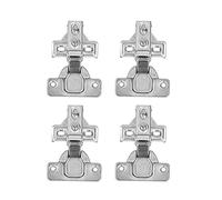 Stylebest Bisagras de Puerta Hidráulicas de 105 Grados con Tornillos para Gabinete y Armario, Acero Laminado en Frío Duradero, 4 Juegos