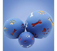 Stylebest Bola Dispensadora de Golosinas para Perros Ajustable para Alimentación y Masticación Lenta, Juguete de Rompecabezas de Goma y Plástico Seguro para Perros (M 11cm/4.diámetro)