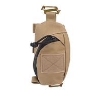 Stylebest Bolsa con Correa para Mochila, Diseño de Doble Capa con Bolsillo de Malla y Cierre de Gancho, para Correa de Hombro o Cinturón de Equipo para Mochila Al Aire Libre (Caqui)