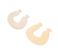 Stylebest Botella de Agua Caliente de 1 Litro, Cubierta Suave y Esponjosa en Forma de U, a Prueba de Salpicaduras, Boca Ancha, Goma a Prueba de Explosiones para Cuello, Hombros Cálidos, (Beige)