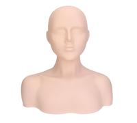Stylebest Cabeza de maniquí con Hombro, Cabeza de maniquí con Textura de Piel Realista de PVC Suave de Primera Calidad, Relleno de Alta Densidad para una Sensación Realista, con Diseño de