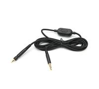 Stylebest Cable de para Auriculares con Control de Silencio y Ajuste de Volumen para Auriculares para Juegos Cable Trenzado Negro de 2 M