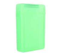 Stylebest Caja de Protección de Disco Duro a Prueba de Golpes, Antiestática, a Prueba de Polvo para HDD/SSD de 3,5 Pulgadas - Estuche de Almacenamiento ABS Transparente (Verde)