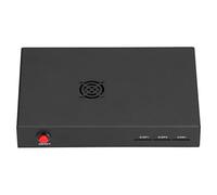 Stylebest Caja de Refrigeración de Aleación de Aluminio con Ventilador, Disipación de Calor Ligera para CM4 CM4IO, Negro, 1 Funda de Refrigeración