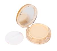 Stylebest Caja de Soplo con Cojín de Aire Vacía, Contenedor Portátil de Polvo de Maquillaje DIY con Tapa Abatible, Soplo de Espejo, para Polvos Sueltos, Rubor, Base Cosmética