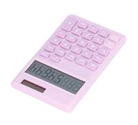 Stylebest Calculadora de Bolsillo de 8 Dígitos con Pantalla LCD Grande y Alta Sensibilidad para Uso en la Oficina y el Hogar Material ABS Portátil Liviano (Púrpura Rosado pálido)