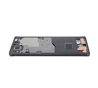 Stylebest Carcasa de Chasis de Bisel de Marco Medio Original para S21 Ultra, Piezas de Reparación de para Teléfonos Móviles, Aleación de Aluminio Duradera, 1 Unidad (Negra)