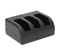 Stylebest Cargador de Batería para Cámara con Triple Ranura, Base de Carga Eficiente para AHDBT-501 601 701, Compatible con USB, Ideal para Fotografía Al Aire Libre ABS