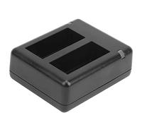 Stylebest Cargador de Batería Portátil de Doble Puerto para 9, Diseño de Doble Canal, Carga Rápida para Disparos en Exteriores, Plástico Negro Liviano, 1 Unidad